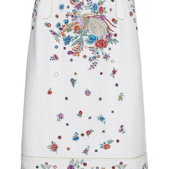 Roberto Cavalli Floral Embroidered Tweed Cape - Picture 4 of 5